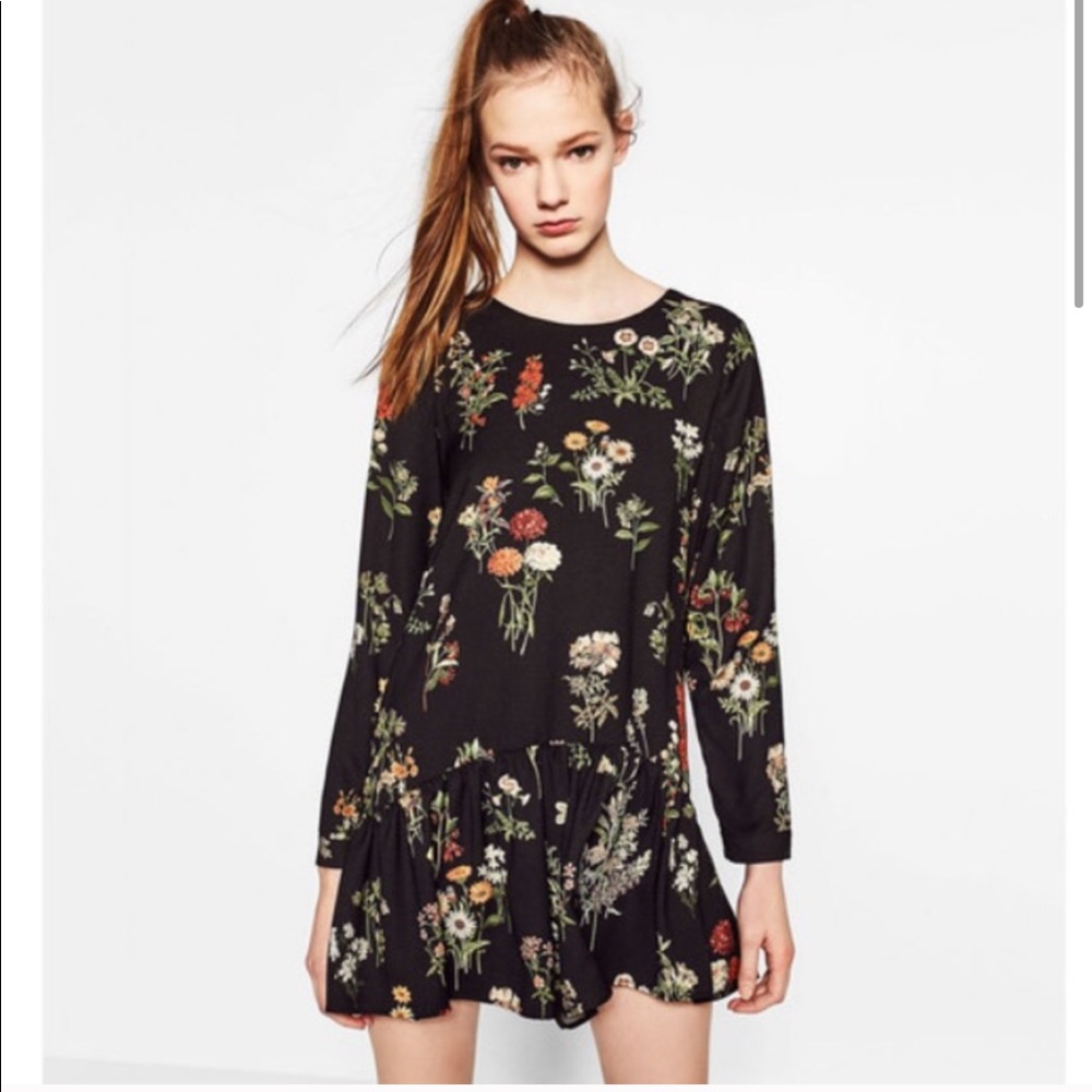 Zara floral print romper